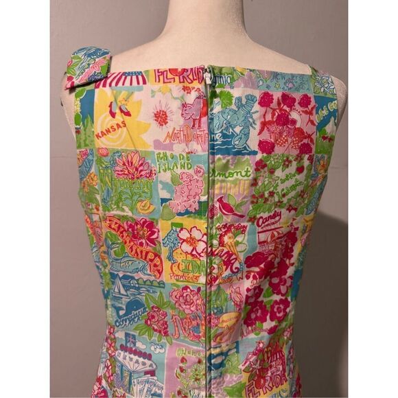 Lilly Pulitzer 4 state mind ricci shift dress states patchwork 6 - Picture 7 of 11